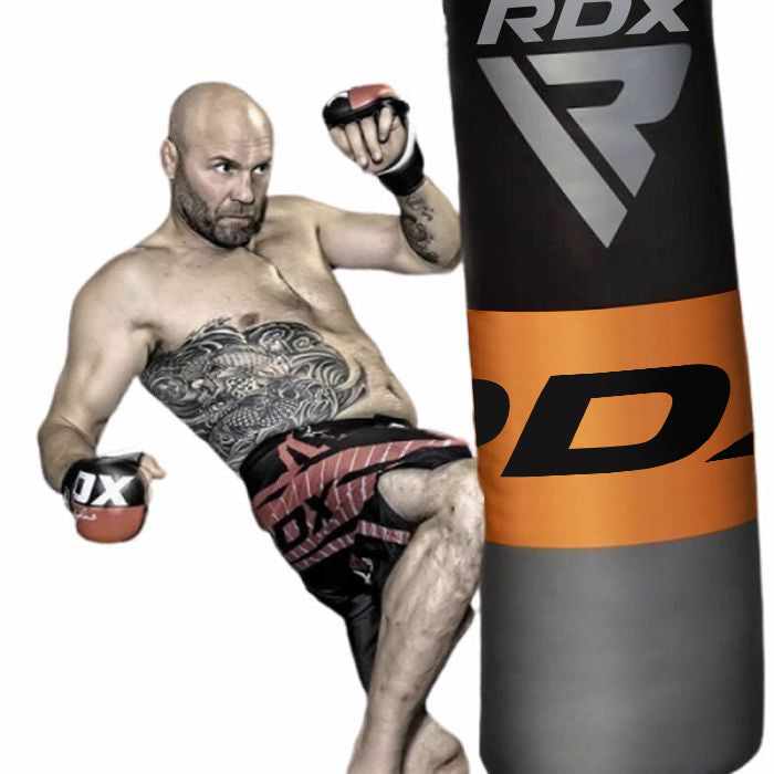 RDX F12 4ft/5ft Punch Bag with Gloves & Ceiling Hook