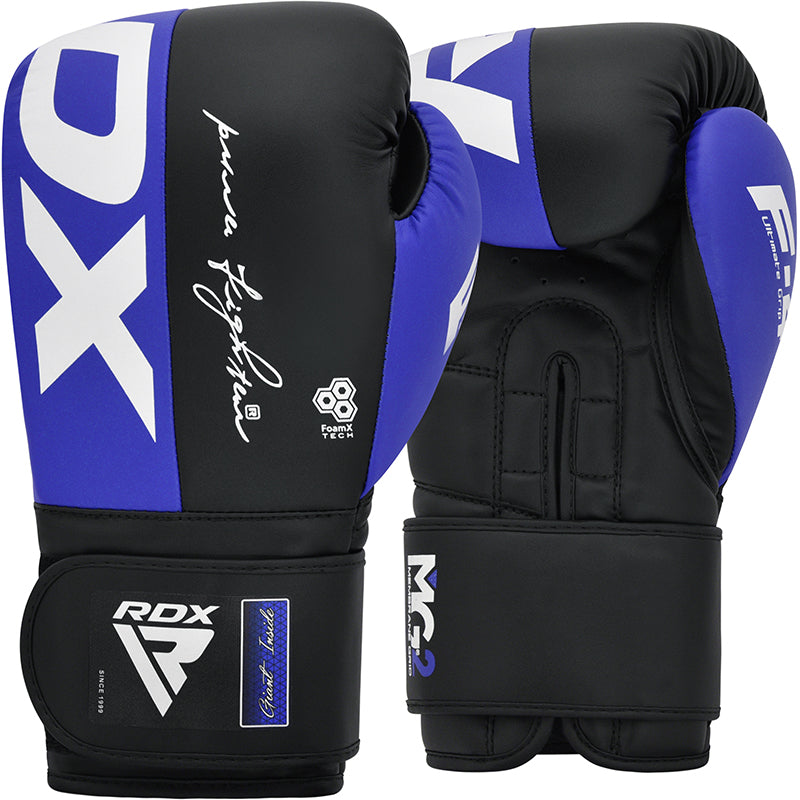 RDX F4 Boxing Sparring Gloves Hook & Loop#color_blue