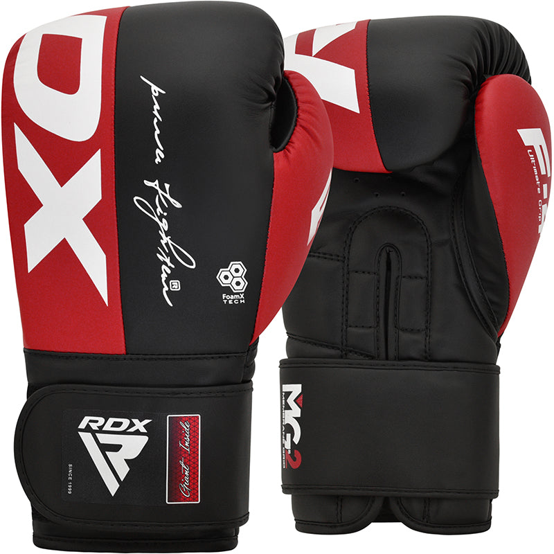 RDX F4 Boxing Sparring Gloves Hook & Loop#color_red