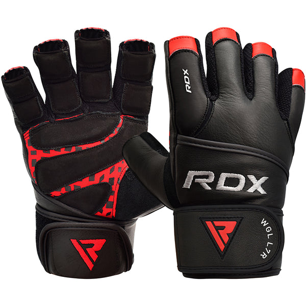 Leather hotsell gym gloves
