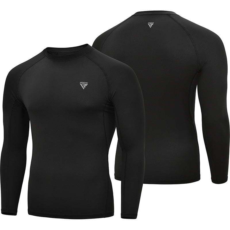 Rdx Rash Guard RDX T15 Long Sleeve Black Rash Guard – RDX Sports UK