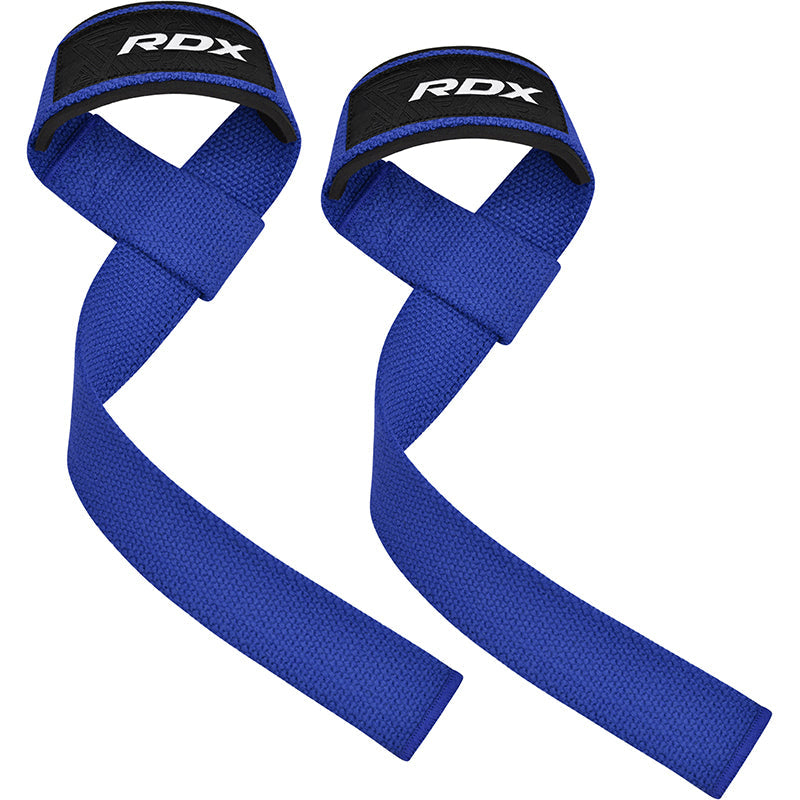 Billzan 18" Cotton Wrist Wraps For Weight Lifting – Grey With White Stripes – Gym Bandage Straps (Pair)
