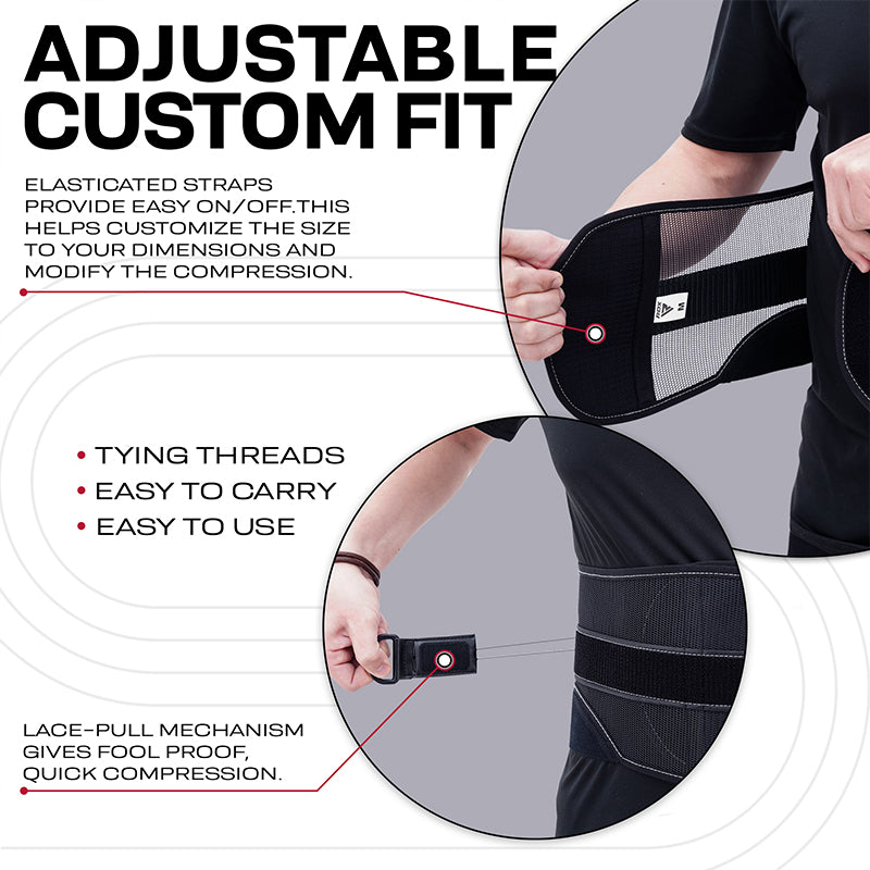 fgh8 Sports Gym Compression Belt Back Support Adjustable Lower Lumbar Back  Brace