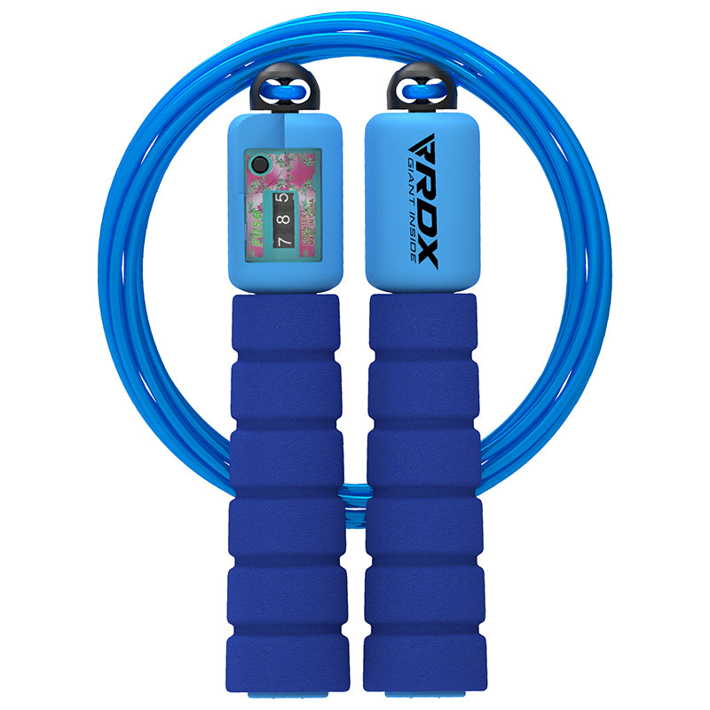RDX FP Kids Adjustable Skipping Rope with Counter#color_blue