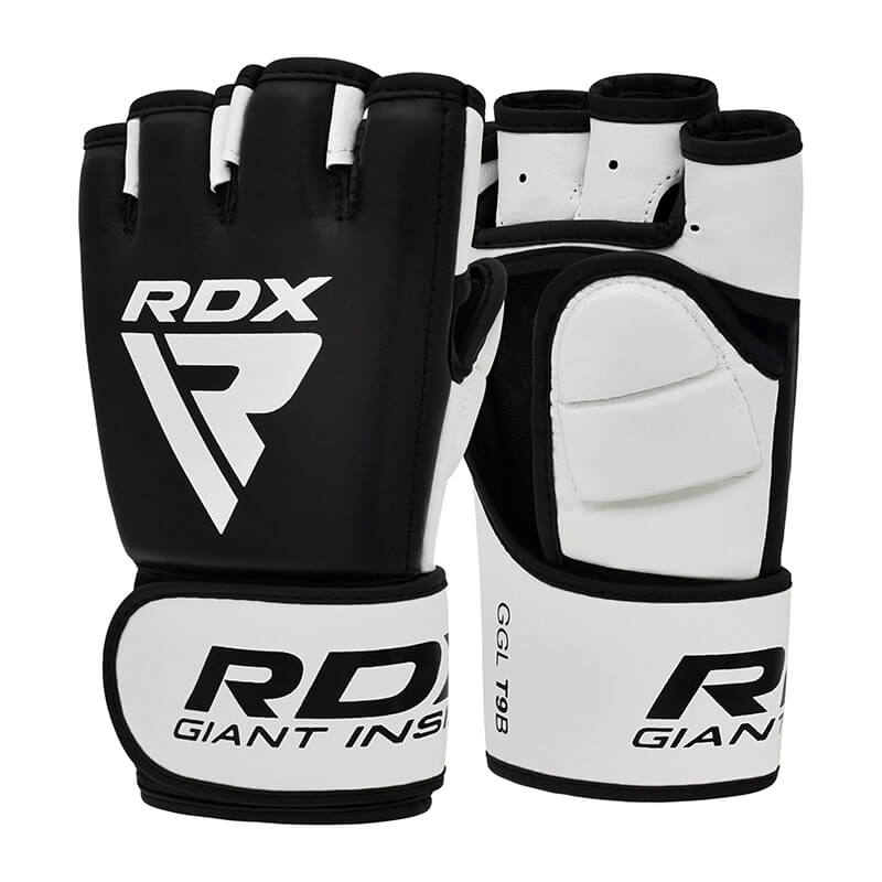 T9 Hearse Leather MMA Gloves